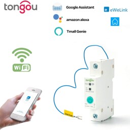 Wifi smart vypínač DIN 16A 1P AT-Q-SR116WE (T349A)