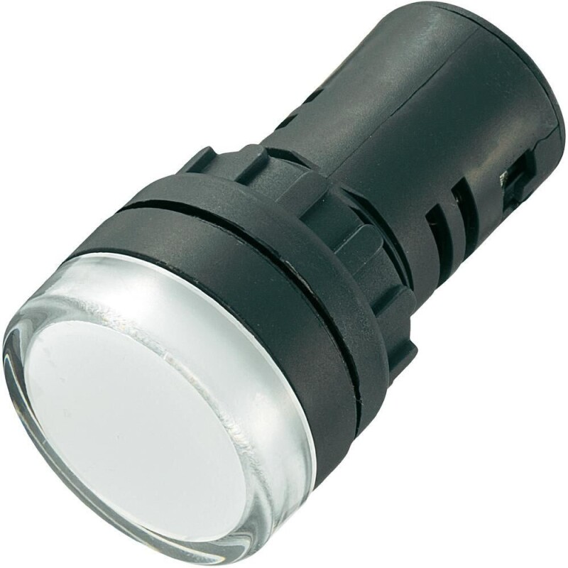 Signálka AD16-22DS biela LED 230V 29mm /22mm-otvor/ (K459C)