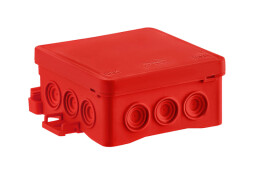 Rozbočovacia krabica SIMET FASTBOX & HOOK 35346101 85x85x40mm NS6 červená