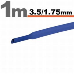 Zmršťovacia hadica 11021K 3,5/1,75mm 1m modrá bužírka