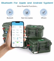 Akumulátor MHPower L100-12-OUT LiFePO4 12,8V 100Ah v boxe s bluetooth , outdoor 