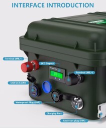 Akumulátor MHPower L100-12-OUT LiFePO4 12,8V 100Ah v boxe s bluetooth , outdoor 