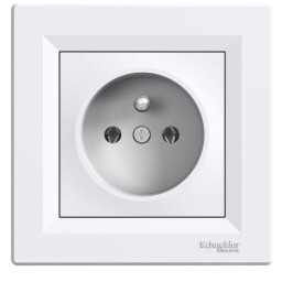 Asfora - EPH2800121 - 1-zásuvka 2P+E 16A/250V - biela 