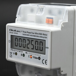 Digitálny elektromer Qoltec 50900 DIN 3-fázový 3x230/400V 100A