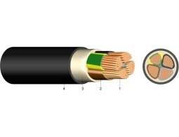Kábel CYKY-J 4x35 SM (NYY-J 4x35 0,6/1kV) bubon