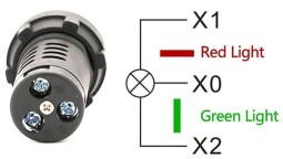 Signálka AD16-22SS/RG/12V červená + zelená LED (K458M)