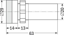 Signálka AD16-22SS/RG/12V červená + zelená LED (K458M)