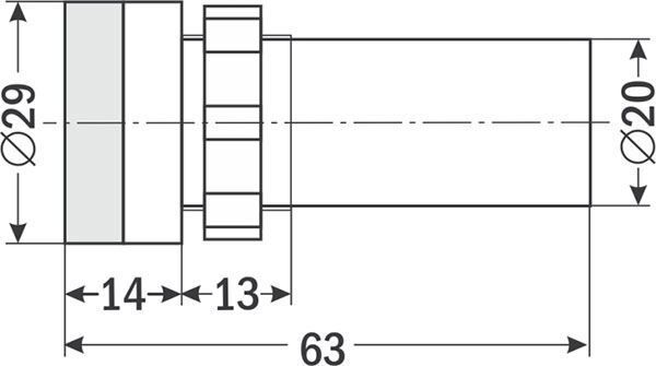 Signálka AD16-22SS/RG/12V červená + zelená LED (K458M)
