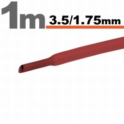 Zmršťovacia hadica 11021P 3,5/1,75mm 1m červená bužírka