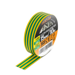 Páska izolačná PVC 12mm x6m žlto/zelená
