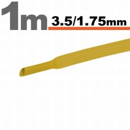 Zmršťovacia hadica 11021S 3,5/1,75mm 1m žltá bužírka