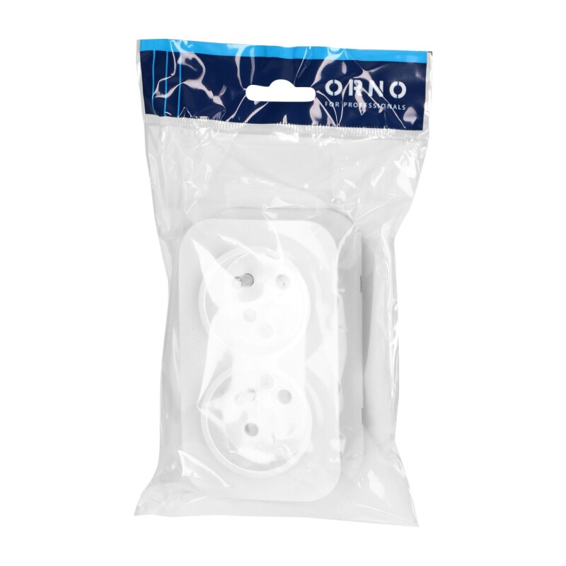 ToDo - OR-OE-7206/W - dvojzásuvka 2P+PE povrchová biela