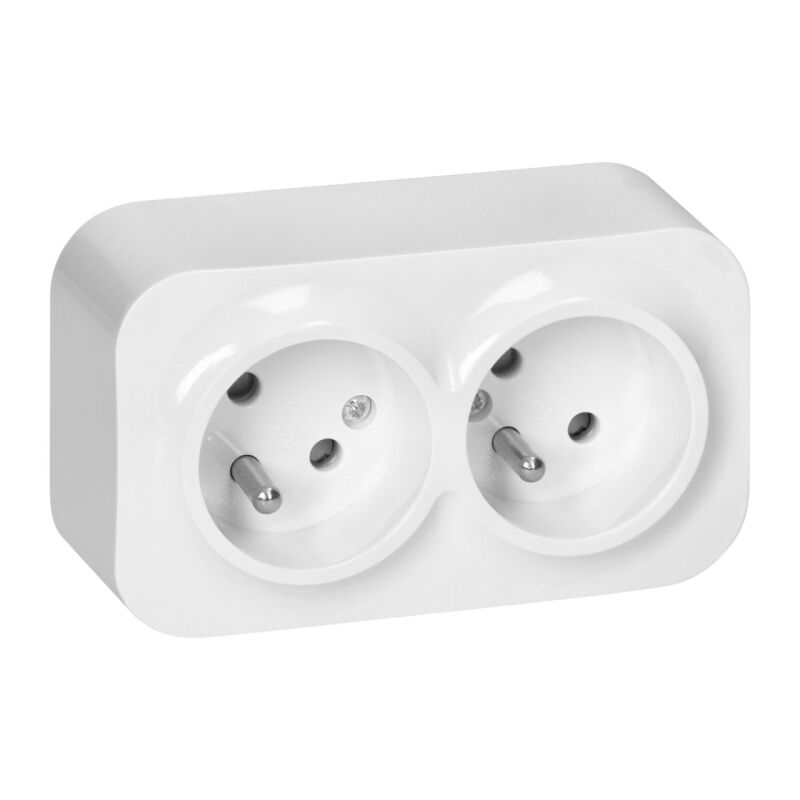 ToDo - OR-OE-7206/W - dvojzásuvka 2P+PE povrchová biela