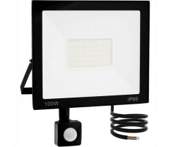 LED Reflektor so snímačom pohybu PIR 100W 6400K IP66 (T304)