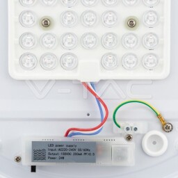 V-TAC LED Svietidlo 24W 3v1 CCT 2400lm MILKY-mliečny kryt (217607) VT-8424