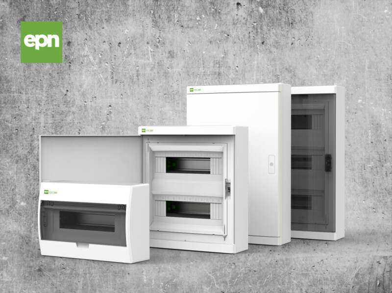 Multimediálna rozvodnica 2425-20 ELEGANT RN 2x12MM povrchová IP40 biele dvere