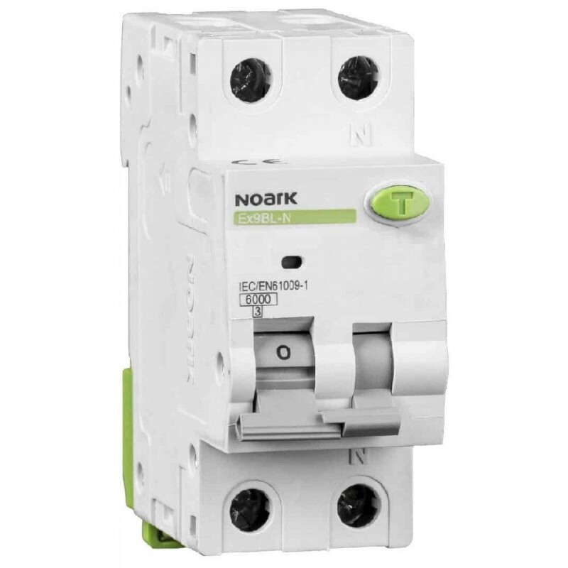 Prúdový chránič s nadprúdovou ochranou Noark Ex9BL-N 1P+N C16 A 30mA 107646