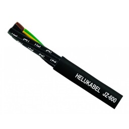 Kábel ohybný JZ-600 5G1 čierny 10621