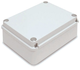 Krabica rozbočovacia CP1042 190x145x80mm sivá IP67 prázdna (S-BOX)