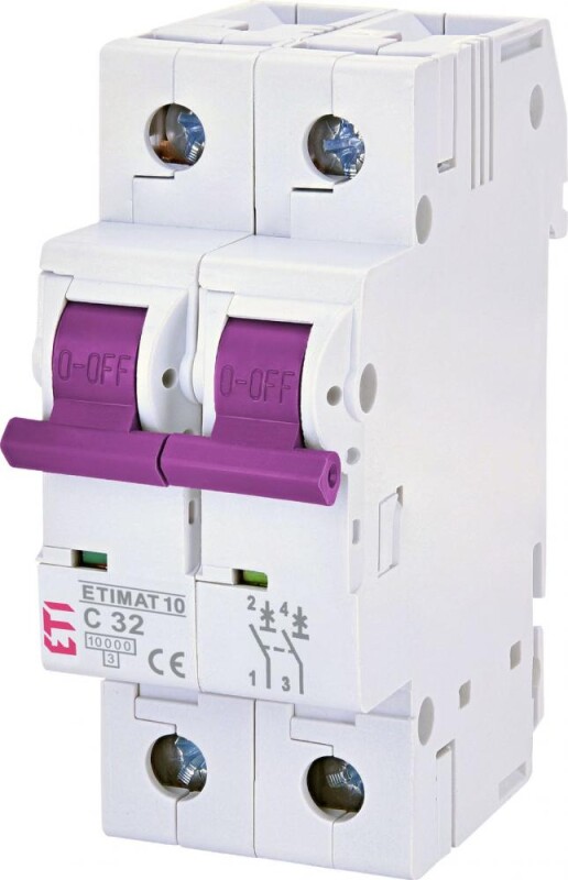 Istič ETI 002101219 ETIMAT10 COLOUR C32A 2P