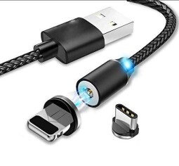 Nabíjací kábel USB typ C s magnetickou koncovkou a LED podsvetlením N504I